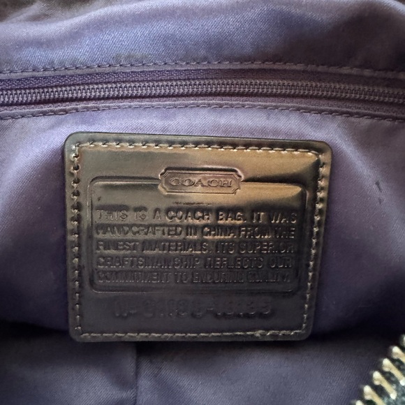 Authentic Coach Black and Brown Signature Shoulder Bag - Picture 5 of 14